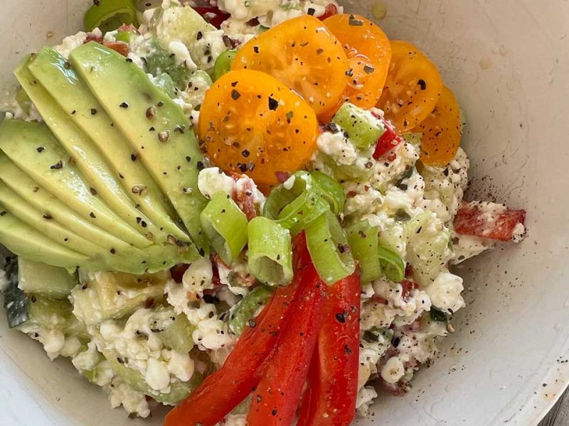 Mediterranean Cottage Cheese Salad
