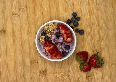 Strawberry & Blueberry Chia Seed Pudding
